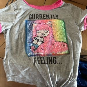 Sequin changing shirt size large